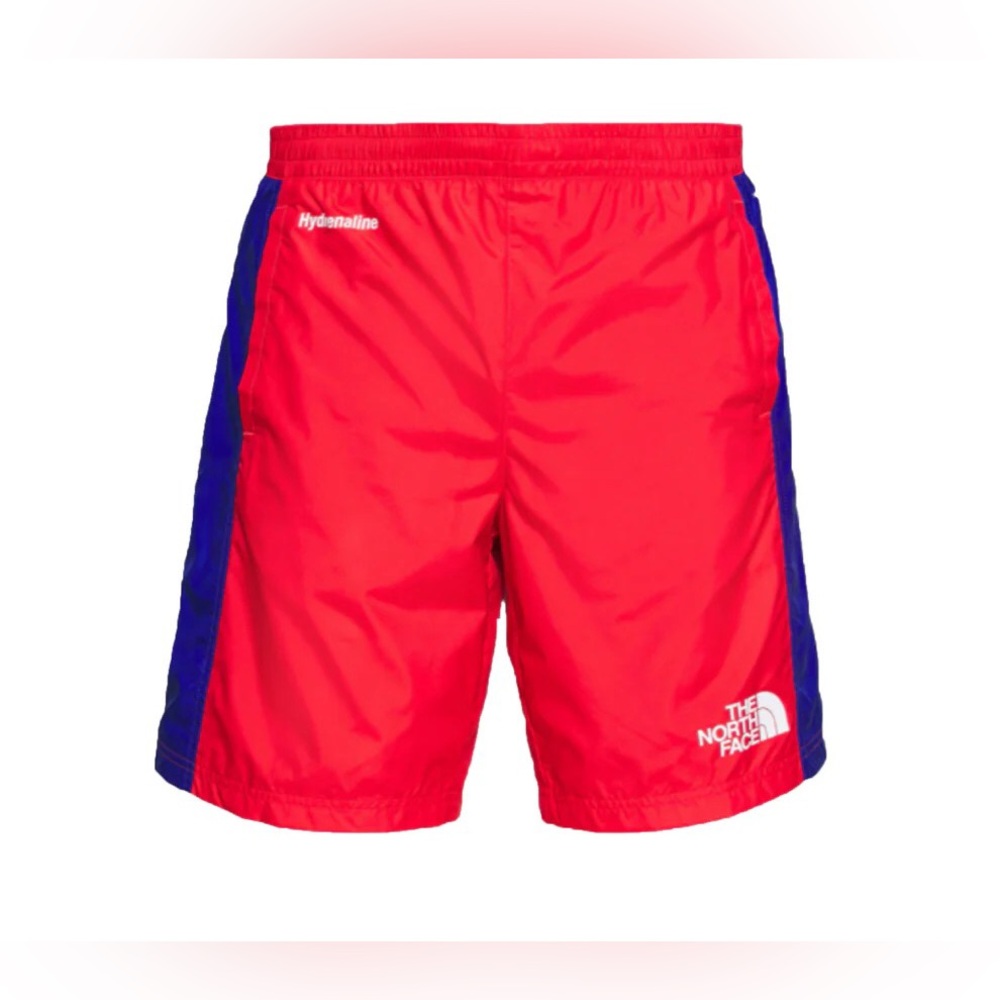 The North Face Red and Blue Athletic Shorts